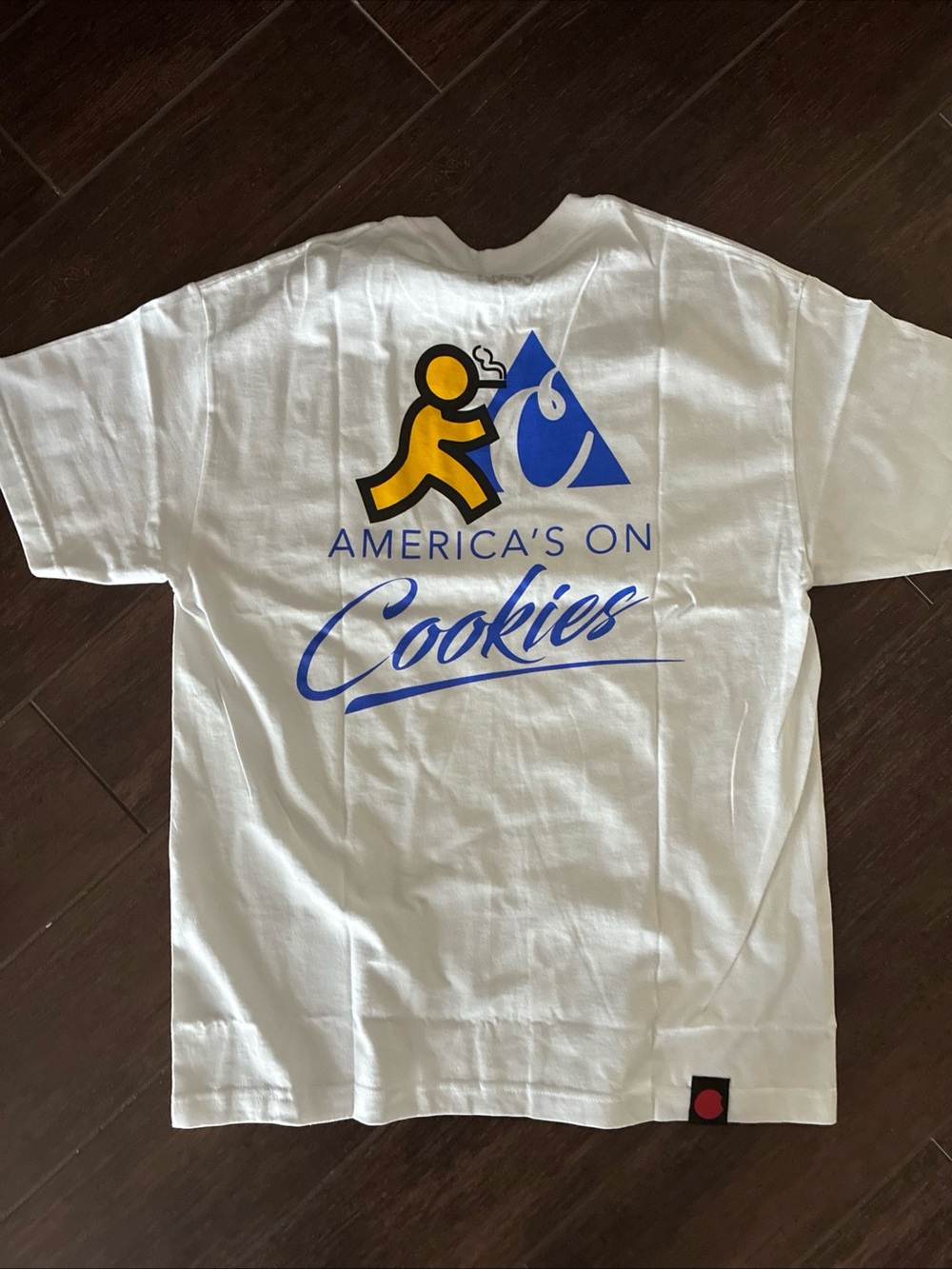 Brand new with tags. Cookies Tshirt. "America's On Cookies". Men’s size large